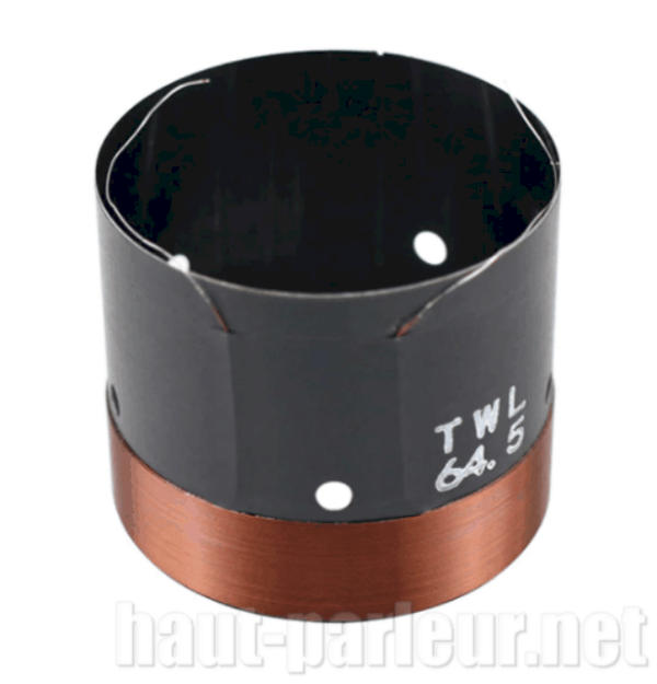 Bobine mobile haut-parleur diamètre 64,5 mm hauteur 55 mm