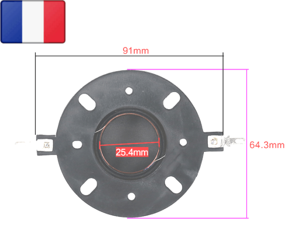 Diaphragme de remplacement pour AUDAX TW025A0-12x9