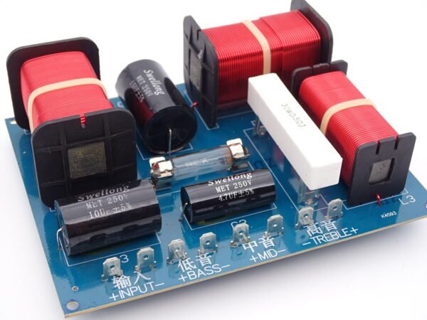 Filtre haut-parleur professionnel 3 voies 950 Hz et 2700 Hz 450 watts 8 ohms SD-3007A