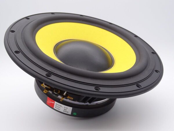 Haut-parleur 28,6 cm - grave subwoofer - 200 watts - 8 ohms - membrane kevlar - suspension caoutchouc - HiVi Research Swans F10- 03