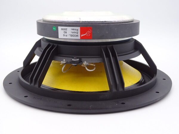 Haut-parleur 28,6 cm - grave subwoofer - 200 watts - 8 ohms - membrane kevlar - suspension caoutchouc - HiVi Research Swans F10- 03