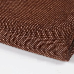 Tissus d'enceinte acoustique vintage en lin de couleur marron